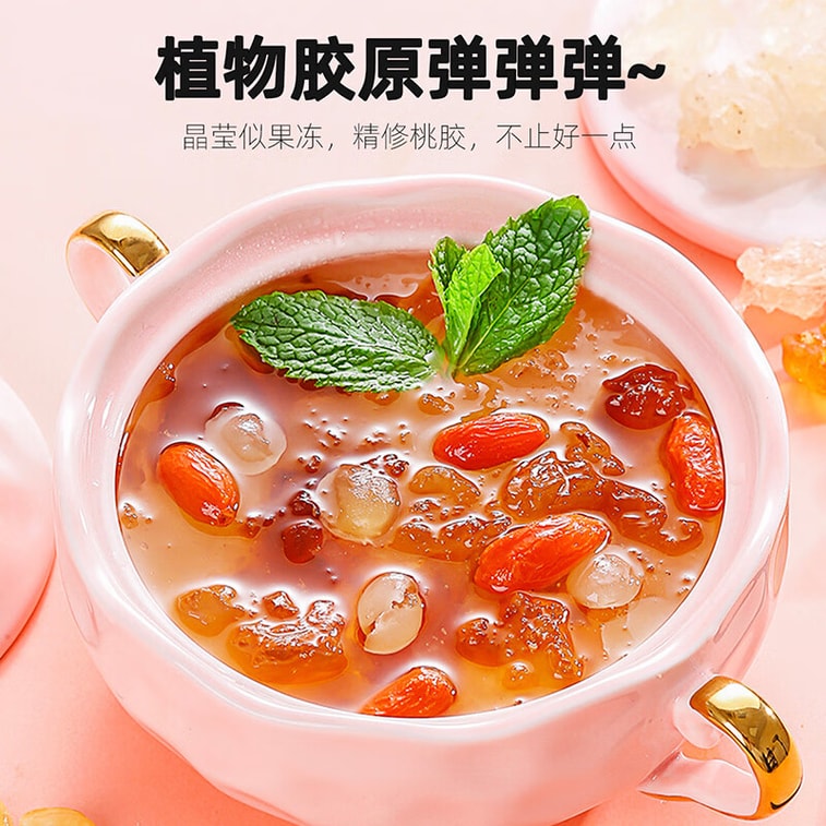 Old Peach Tree Peach Gum 250g – Only 30% Premium Top Portion Selected, 9-Step Hand-Trimming Process, 10X Rehydration Ratio, Clean & Impurity-Free, Women‘s Wellness "Peach Tears" 6