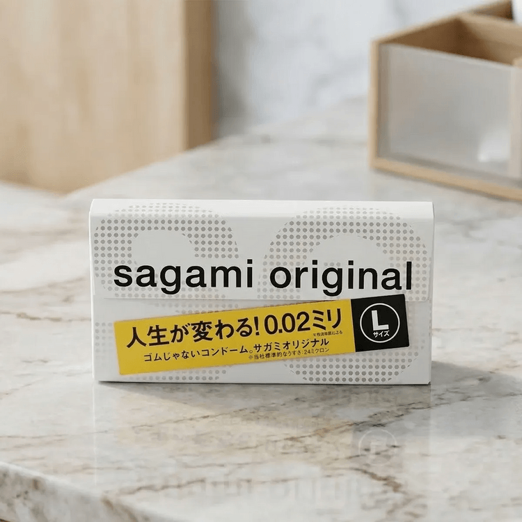 サガミ 002 オリジナルコンドーム、Lサイズ、10個入り【日本版】 - Yami