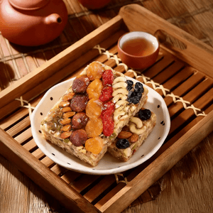 疆晟缘 经典切糕 杏脯腰果核桃坚果糕点 500g【新疆特产】【怀旧小吃】