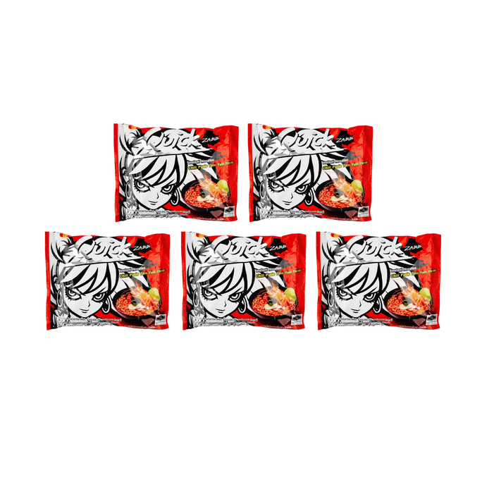 【Value Pack】Instant Noodles, Chili Sauce Tom Yum Flavor, 2.12 oz*5 Packs