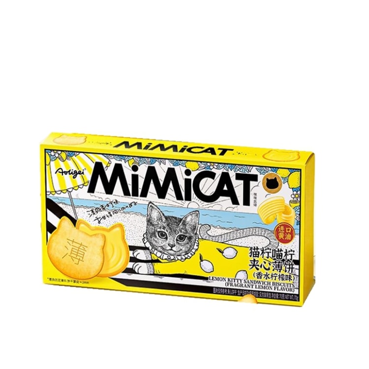 DONGSHUN 東順厳選 mimicat猫柠喵柠サンドビスケット 56g*1 - Yami