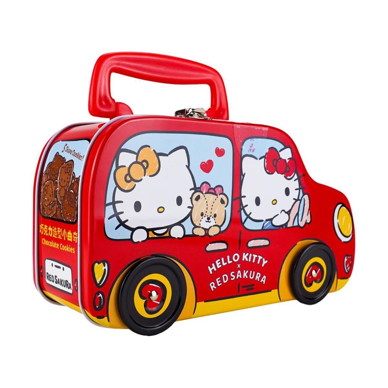 台湾红樱花 HELLO KITTY造型 巧克力小饼干 汽车款式礼盒 224g 【佳节好礼】 4