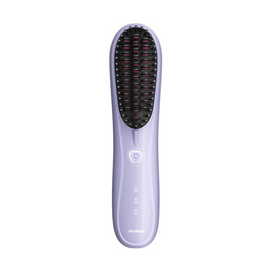 Wireless Mini Portable Straight Hair Comb 200 Million Negative Ions + Three Temperature Control #Purple