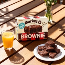 마켓 오 브라우니, 바삭한 겉면, 12개입 8.47온스 【아침, 오후, 차, 구운 케이크, 디저트】