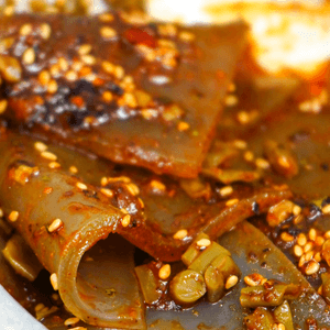 Spicy Sichuan Wide Noodles with Chili Oil - Ready in 2 Minutes, 7.4oz