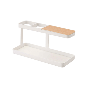 山崎実業 デスクトップオーガナイザー (日本製) - スチールホワイト (1個)