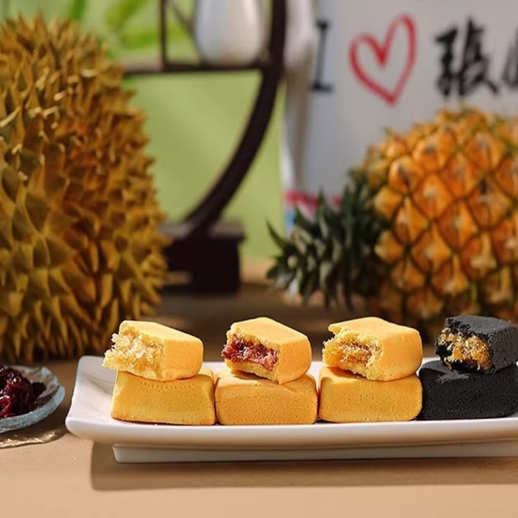 [중국 직배송] 장펑지 [설날 필수품] 크랜베리 ​​마차 케이크 175g [레트로 틴 케이스] 샤먼 특산 기념품, 레트로 틴 케이스에 담긴 설날 과자 3