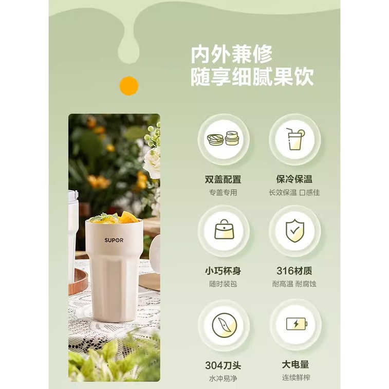 Mini Juicer Small Blender Portable Cordless Motorized Juice Cup Juice Shake Coffee Color 3