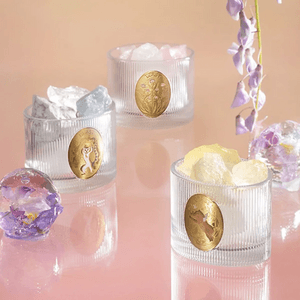 Flower God's Dream Collection, Three Sisters Crystal Aroma Cup Gift Set, Aromatherapy Decoration 3ml*3 + Crys