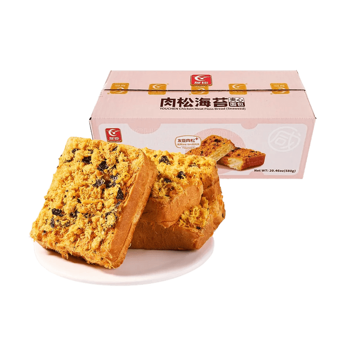 友臣 肉鬆海苔夾心吐司麵包 580g【鹹甜交織 酥香柔軟】【營養早餐】