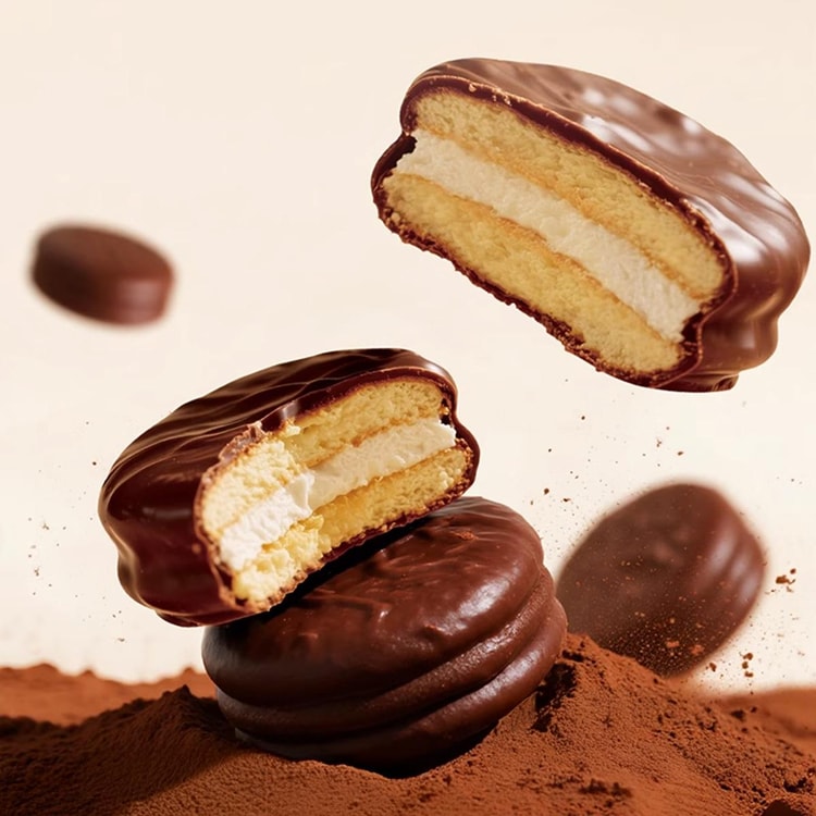 Orion Choco Pie Snack - Chocolate Marshmallow Cream Pies (12 Pack, 1.23 Oz Each)