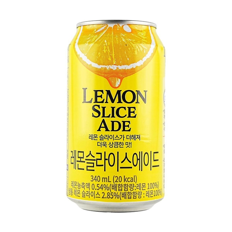 韩国JAYONE 真柠檬片汽水 340ml*6罐【含新鲜柠檬片】【GS25便利店同款】 5