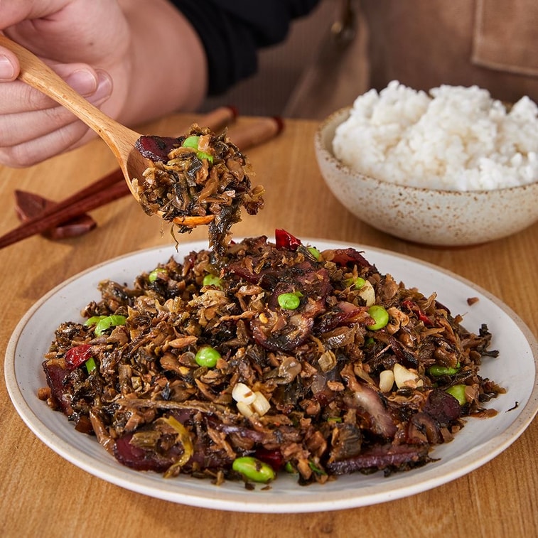 Wei Weng Chuan Dong Old Salted Vegetables 500g Old Jar Salty Vegetables, Dried Pickles, Dehydrated Preserved Plums, Braised Pork Seasoning 8