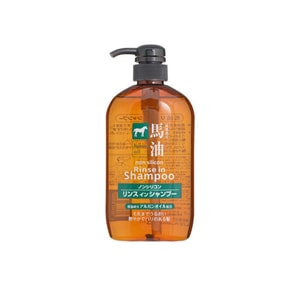 日本 熊野油脂 马油洗护二合一洗发水 600ml