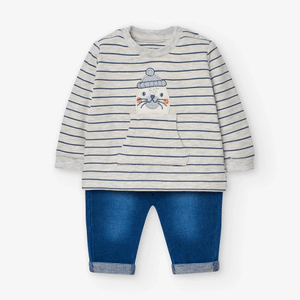 Losan Baby NORWAY Sweatshirt Plus Trousers Set - Newborn Newborn (53-56cm)