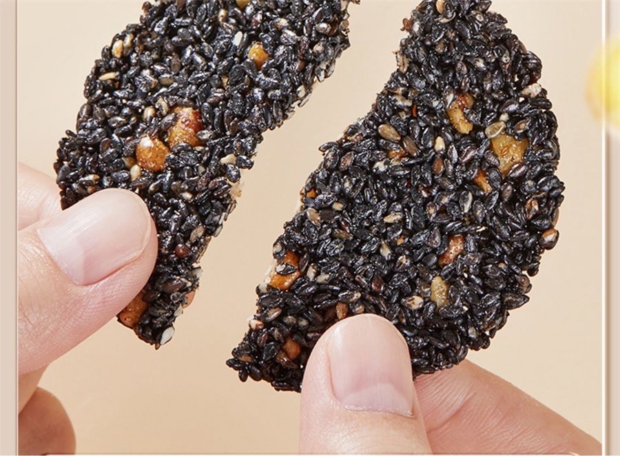 【中国直邮】 孕味食足 孕妇零食黑芝麻饼无添加糖精解馋抗饿营养小吃 180g/盒高钙版