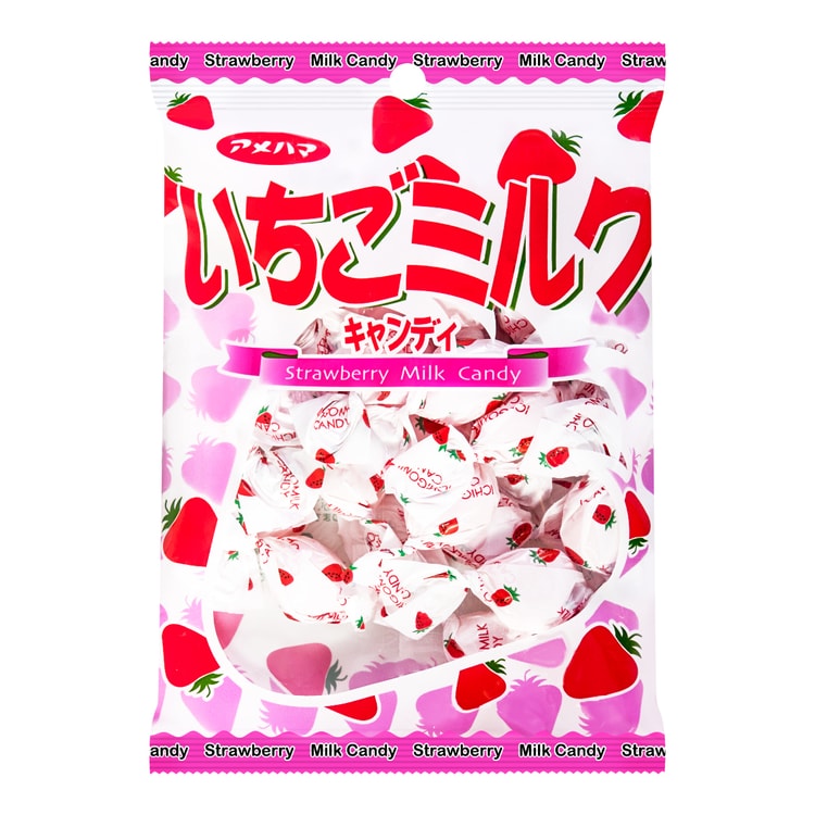 AMEHAMA セイカ ミルクいちごキャンディ 95g - Yami