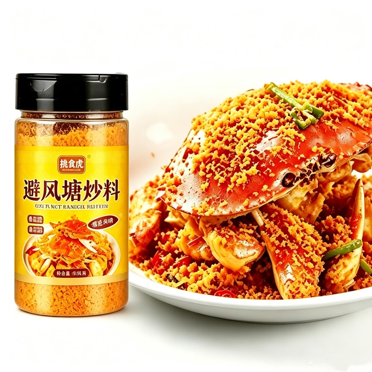 挑食虎 【粵式港式風味】避風池炒料 調味料 135g 炒蝦蟹炒飯油炸專用撒粉 香酥調味料 撒料 12
