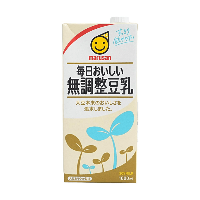 無糖豆乳 33.81 fl oz 【大豆と水のみ】【砂糖不使用】【まろやかな味わい】