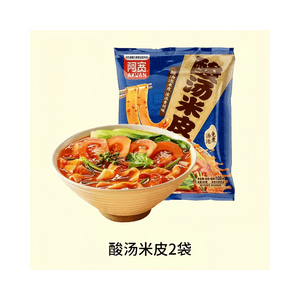 【中国直送】阿寛 ミックスビーフン 酸辣湯ビーフン 風味麺 便利なインスタント麺 108g×2袋