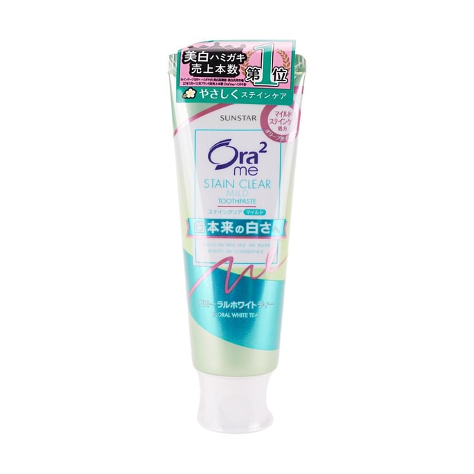日本SUNSTAR ORA2 深層清潔牙膏 薄荷白茶花口味 125g