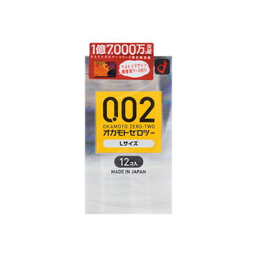 日本OKAMOTO冈本 002系列 大码 超薄套装 12个入