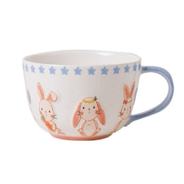【中国直邮】PEAULEY 精美兔子陶瓷马克杯茶杯 1 份
