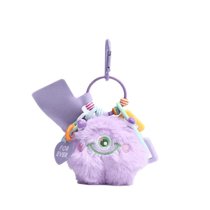 Mushroomstorm Msr Cute Little Monster New Plush Doll Pendant Car Keychain Pendant Purple 1
