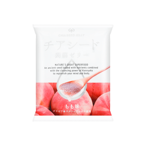 チアシードこんにゃくゼリー - ピーチ味、6.1オンス