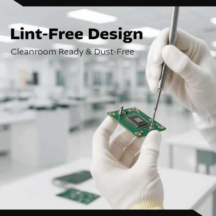 韓國 Kproduct4u 白色尼龍手套 白色PU頂塗 4種尺寸 5雙 M碼 7