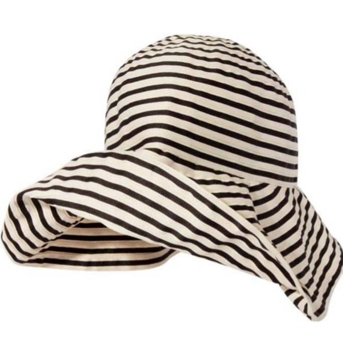 Striped fisherman's hat with a long brim1 pc