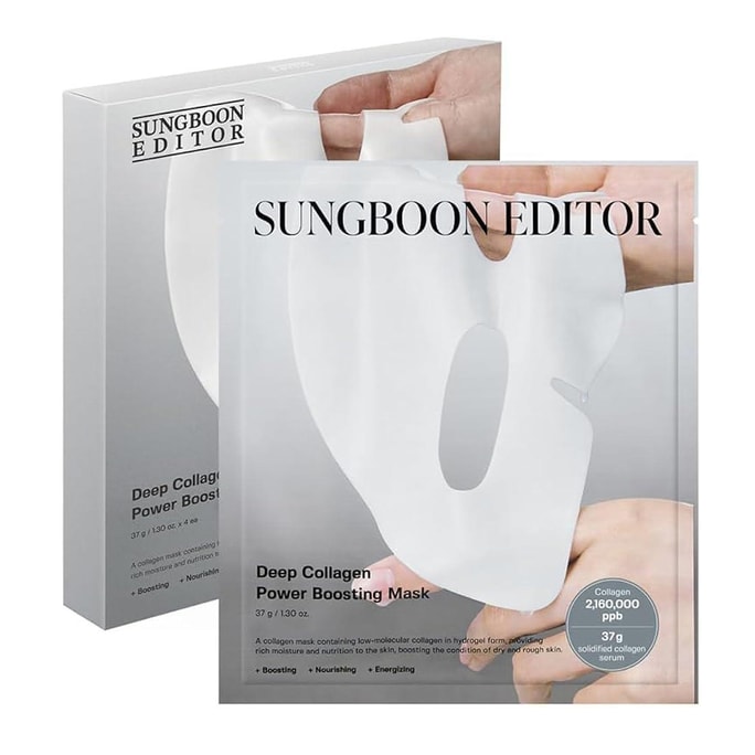 韩国 Sungboon Editor 深层胶原动力提升面膜 37 克 / 1.30 盎司 x 4 片