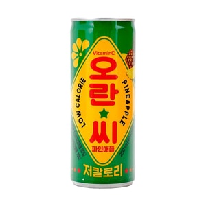 韩国DONG-A Oran-C低卡路里维他命C汽水 碳酸饮料 菠萝味 250ml【韩国经典汽水】