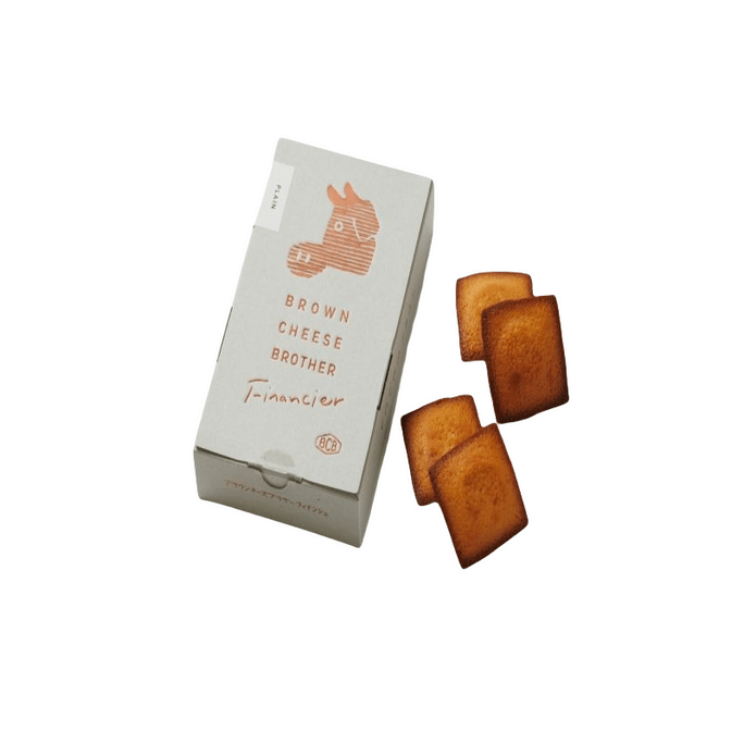 【日本直郵】 日本限定 人氣伴手禮 BROWN CHEESE BROTHER 焦糖起司夾心系列 原味費南雪 4枚裝