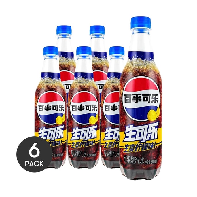 Lemon Flavor Soda 16.9 fl oz *6【6 Packs】