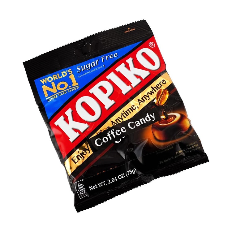 KOPIKO コーヒーキャンディ シュガーフリー 2.64オンス - Yami