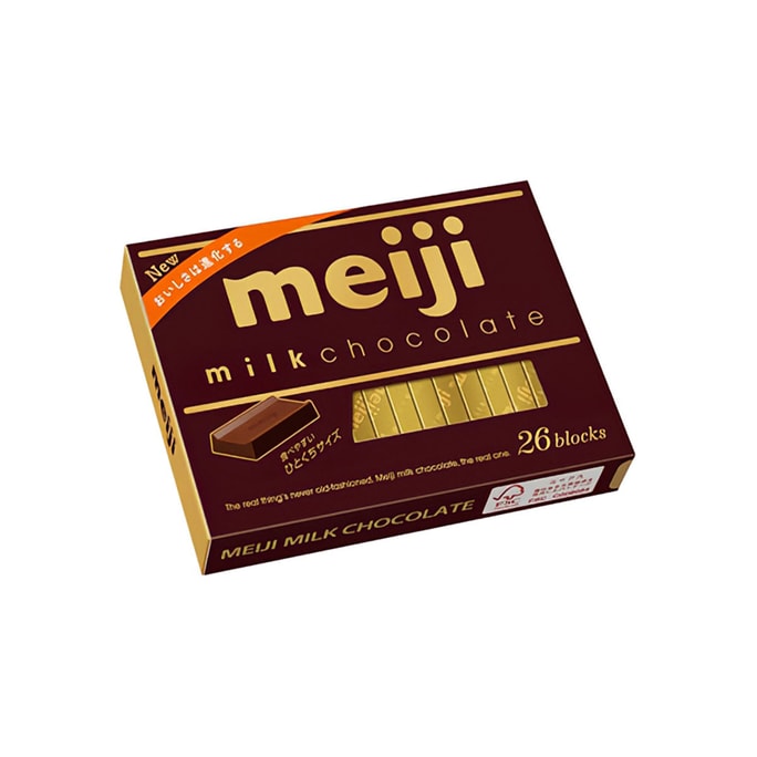 【日本直邮】MEIJI明治 钢琴牛奶巧克力特浓牛奶味120g