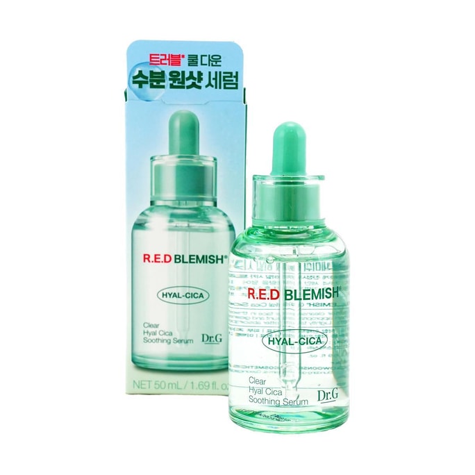 Red Blemish Clear Hyal Cica Soothing Serum, 1.69 fl.oz. - Hydrating | Cooling | For Dry Sensitive Skin