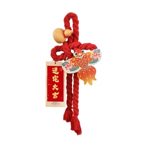 작은 빨간색 중국 설날 장식, 만자매듭+태그+호박, 간단한 DIY