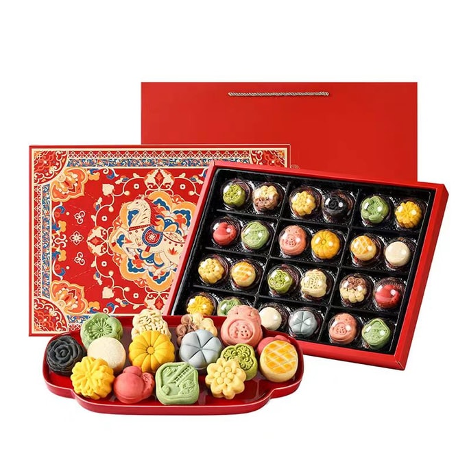 【中国直邮】 皇家尚食局 唐宫食录礼盒 二十四节气中式糕点14味24枚 538g*1盒
