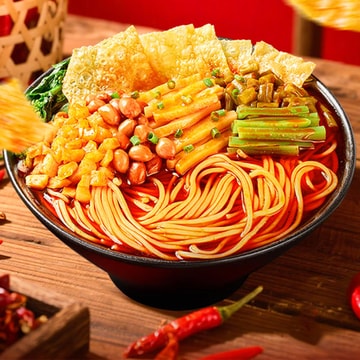 宛禾 螺蛳粉 魔鬼辣味 386g【100g+50g两包粉】【双份腐竹 加辣加浓】