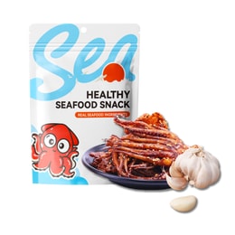 Bake Tentacles of squid Give gifts Squid head grill Iron plate squid high-end Seafood snack Garlic flavor 80g