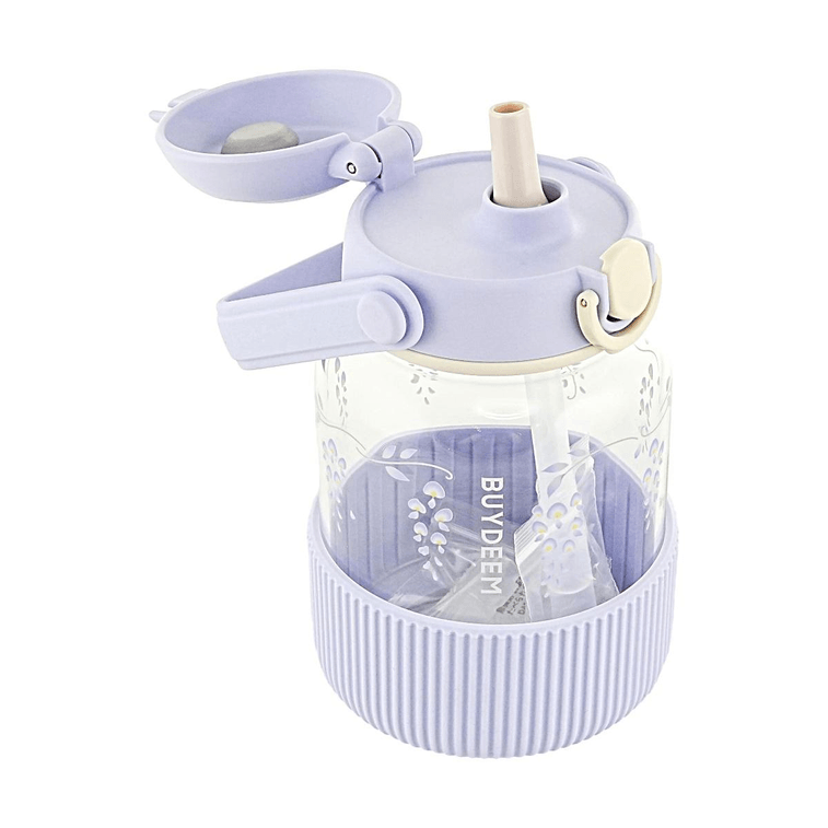 BUYDEEM北鼎 吸管吨吨杯子 便携水杯 800ml 紫藤花 DG78  18