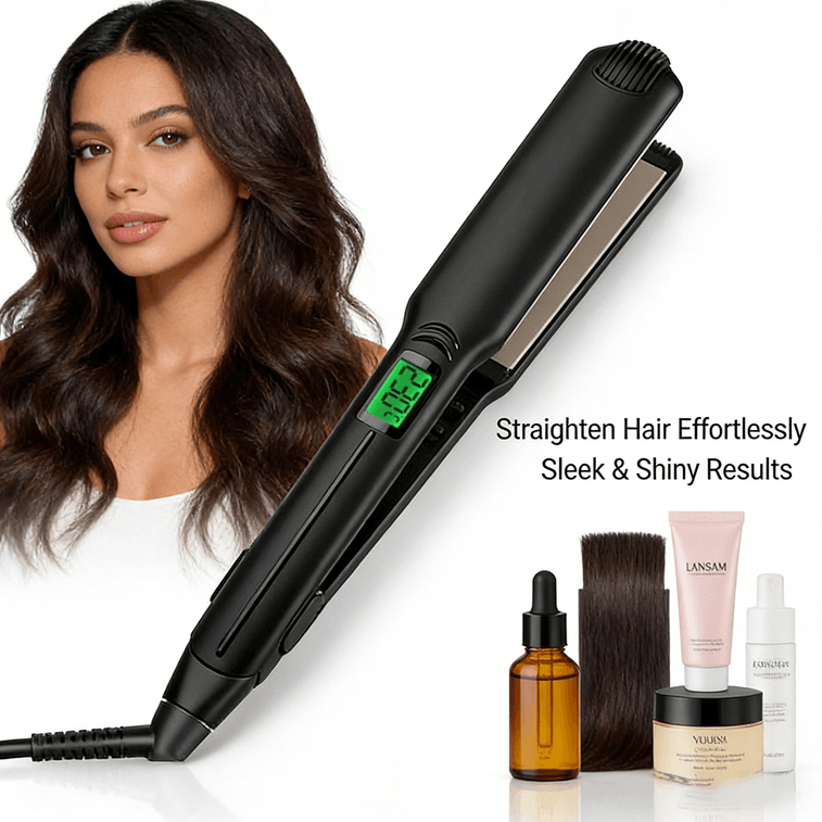 OVI 2-in-1 ヘアストレートナー、セラミックヘアストレートナー、滑らかでツヤのある髪に、EPS801、1個 3