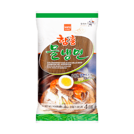 韩国WANG 韩式经典冷面 荞麦面 原味 内附调料包 4人份 624g