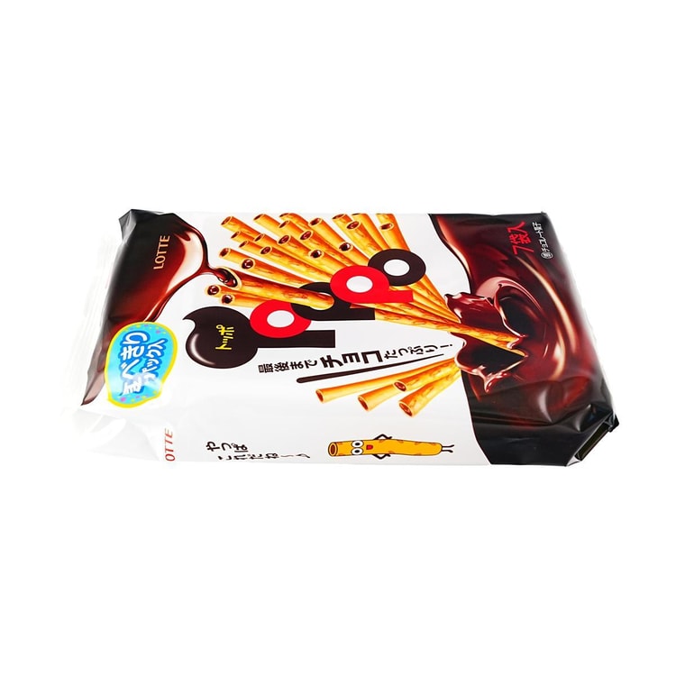 LOTTE Japan Toppo Chocolate Biscuits Sticks 7Packs, 2.96 oz - Yami.com