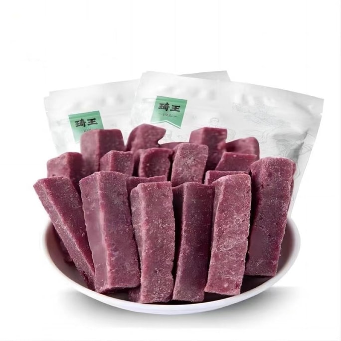 【中国直邮】 琦王 山楂条 230g 老人儿童零食  酸甜味 紫葚桑葚味山楂