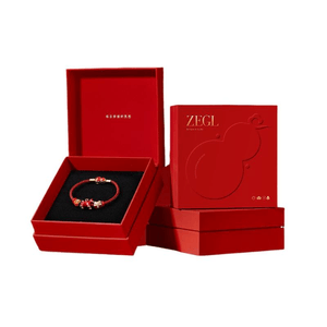 [중국 직배송] ZENGLIU 리틀 포니 빈 십이지신 시리즈 쌍복 붉은 끈 팔찌 + 말띠 해 선물 상자 *1개