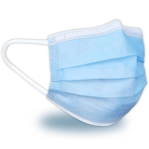 50pc Particulate Disposable Respirator, Adult Face Mask,  ASTM Level 3  Blue