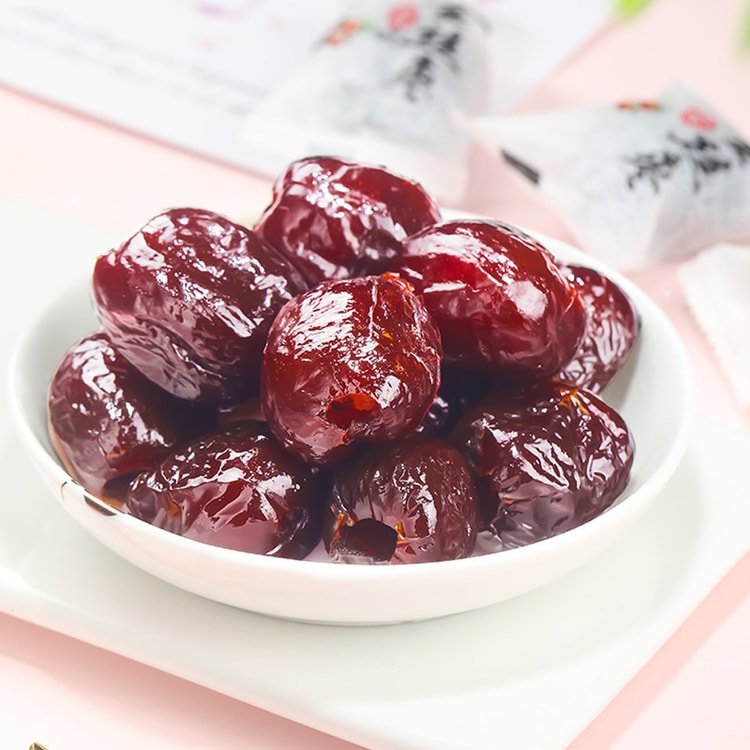 中国直邮】 福东海阿胶金丝枣无核蜜枣蜜饯喜糖即食非水晶蜜枣独立小